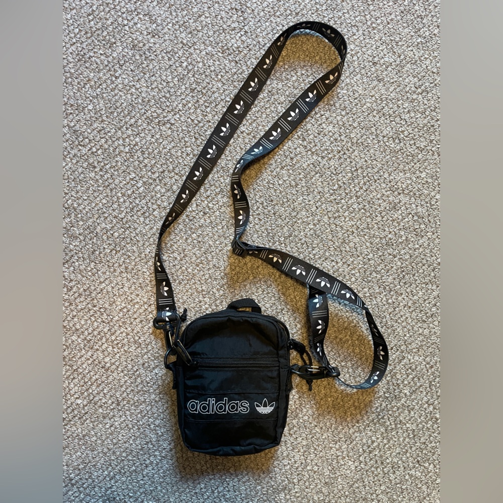 Adidas Small Black Cross Body Purse